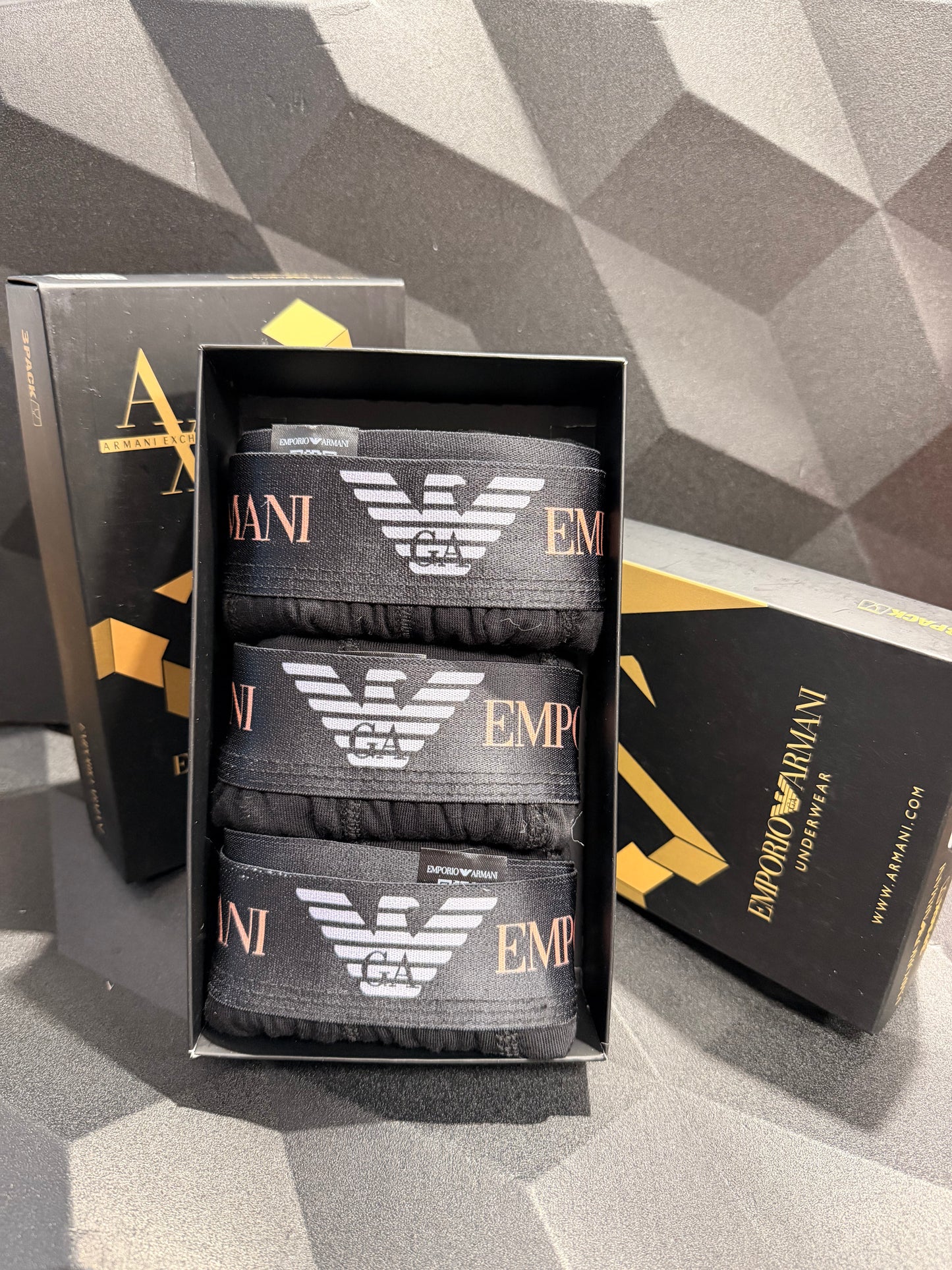 EMPORIO ARMANI Мъжки Боксерки х3 Броя