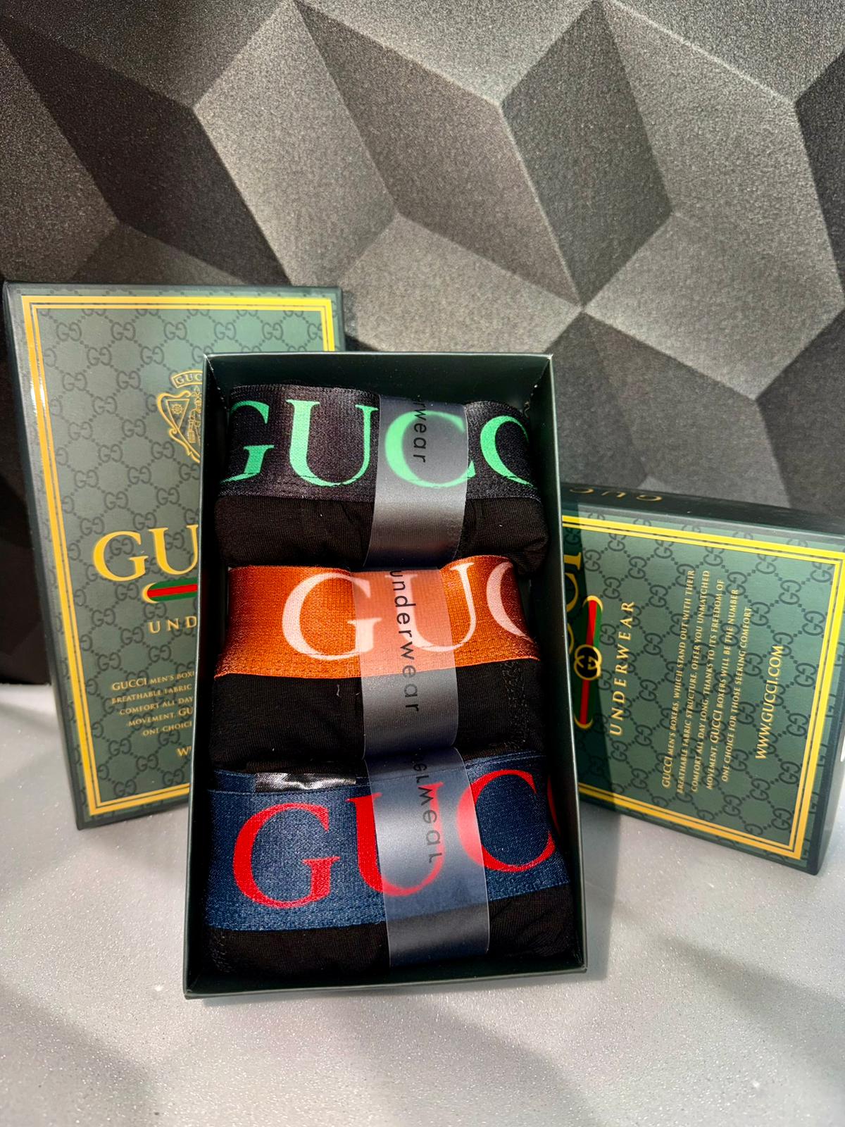 Gucci Мъжки Боксерки х3 Броя