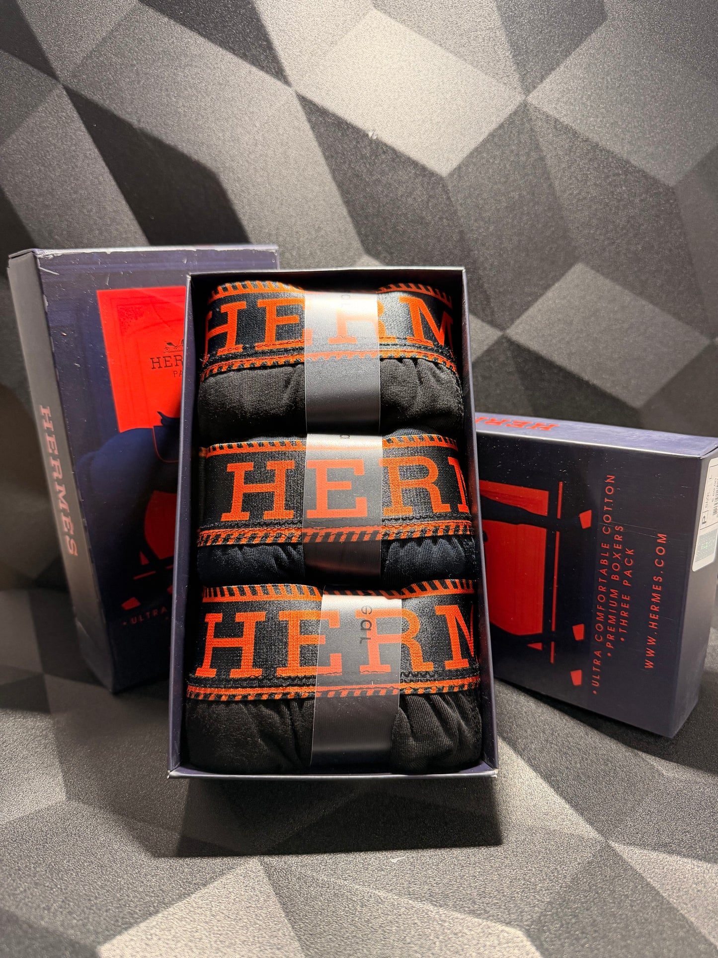 HERMES Мъжки Боксерки х3 Броя
