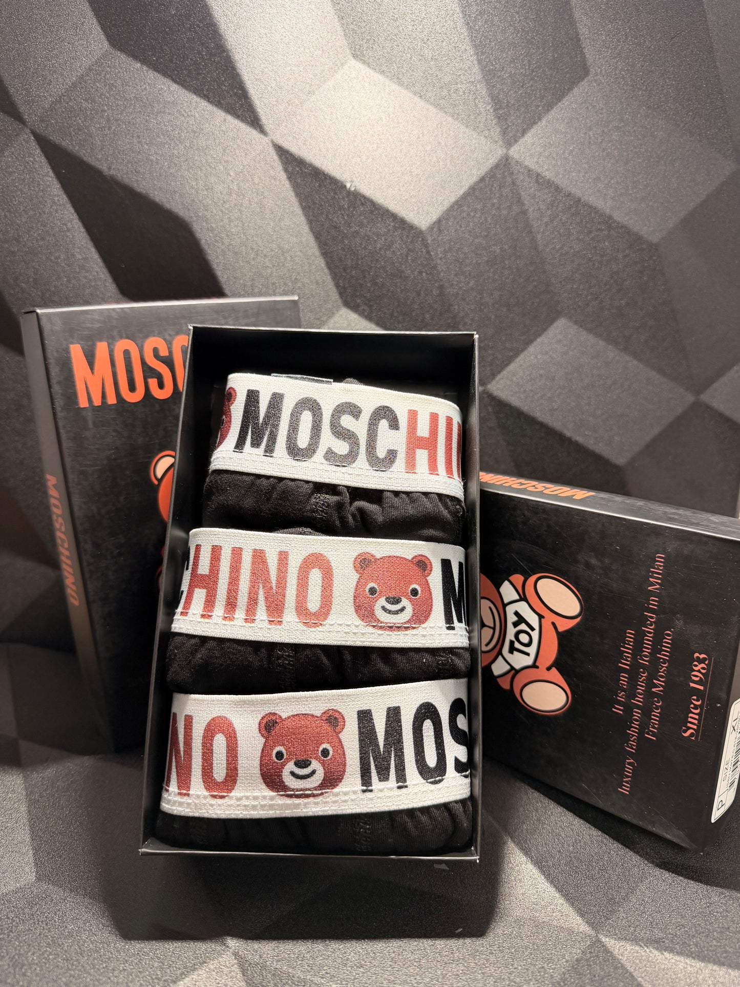 MOSCHINO Мъжки Боксерки х3 Броя