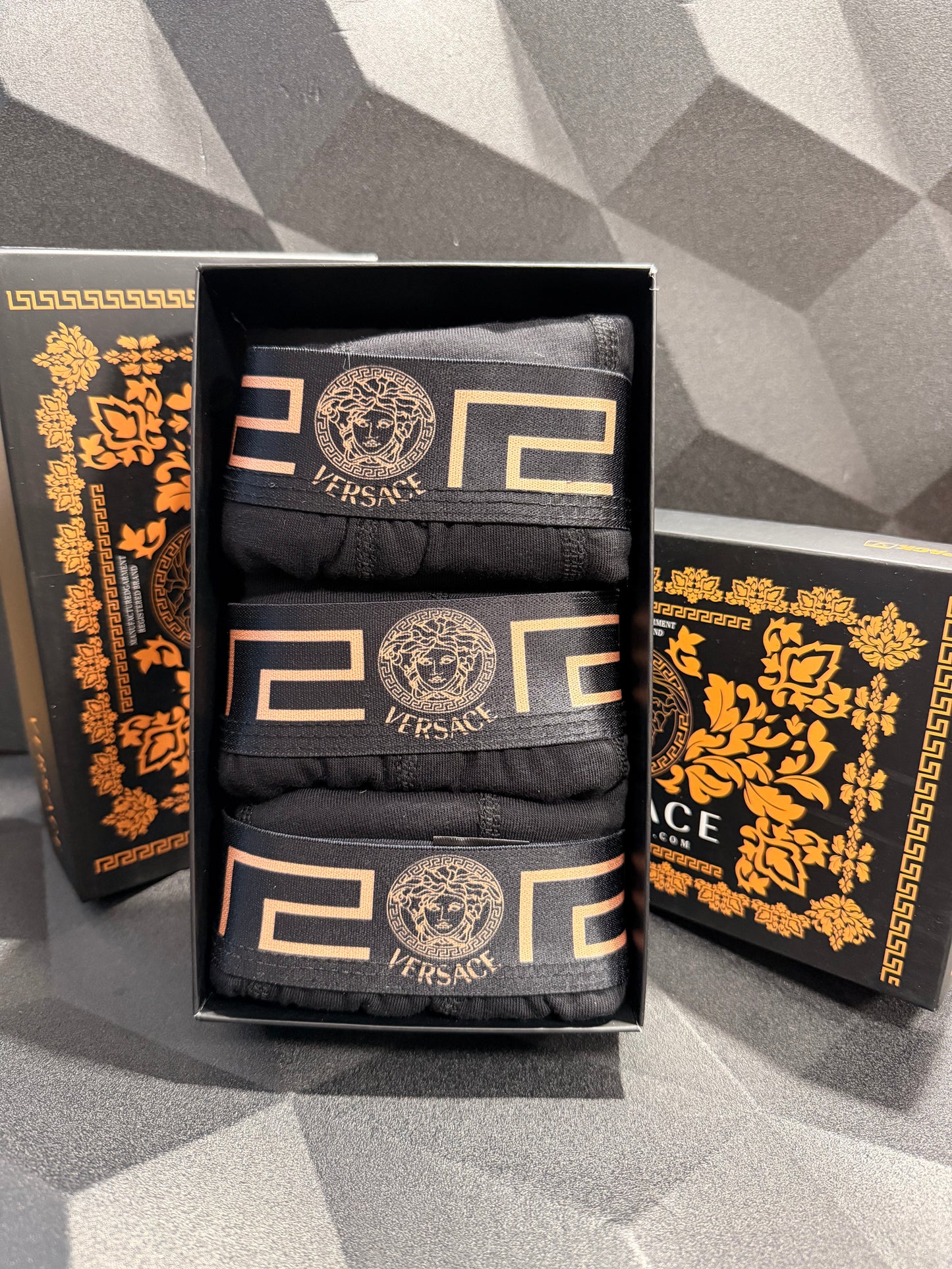 VERSACE Мъжки Боксерки х3 Броя
