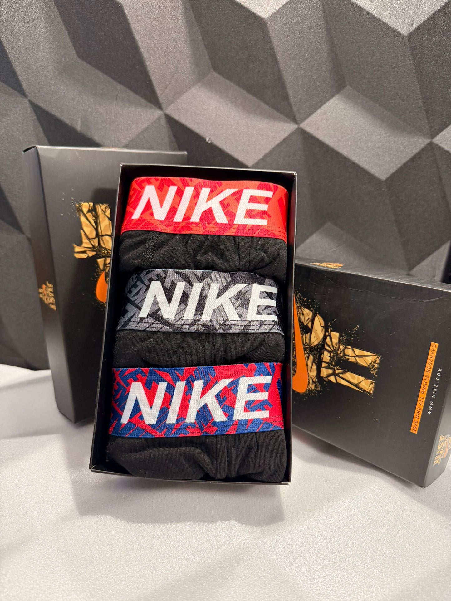 NIKE Мъжки Боксерки х3 Броя