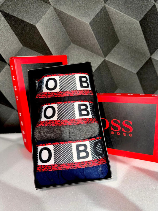Hugo Boss Мъжки Боксерки х3 Броя